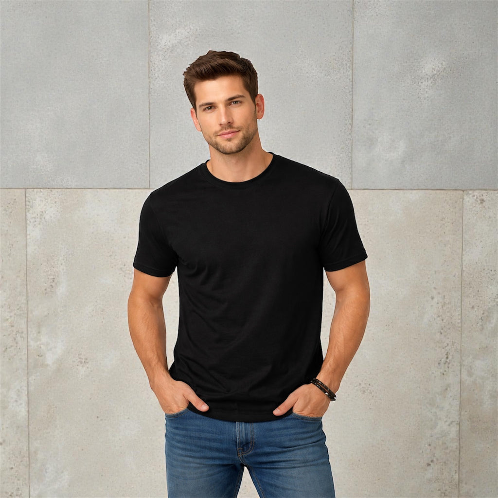 Classic Black Crew Neck Tee