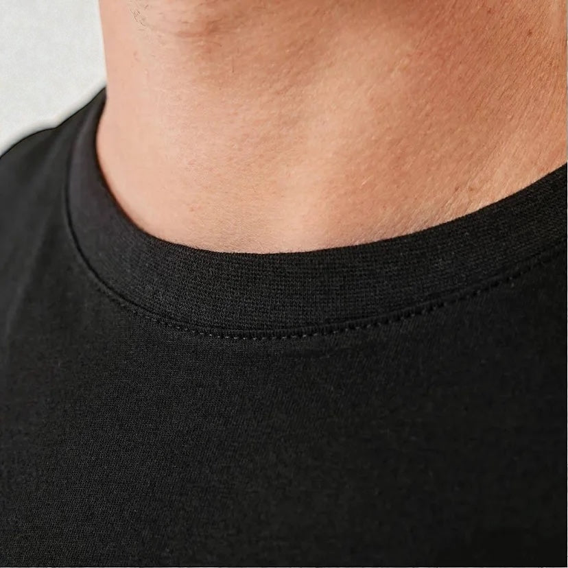 Classic Black Crew Neck Tee